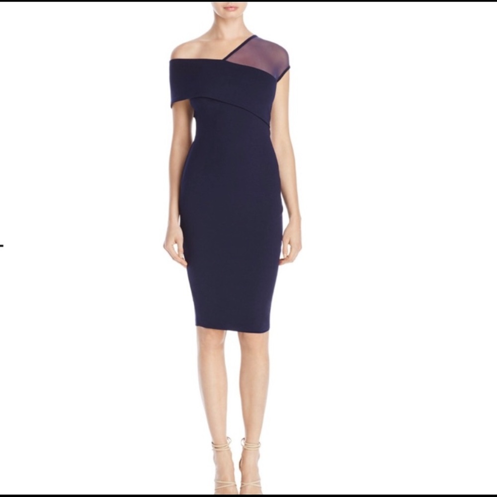 Nookie Cocktail Navy Blue Dress M (Fits like XS)